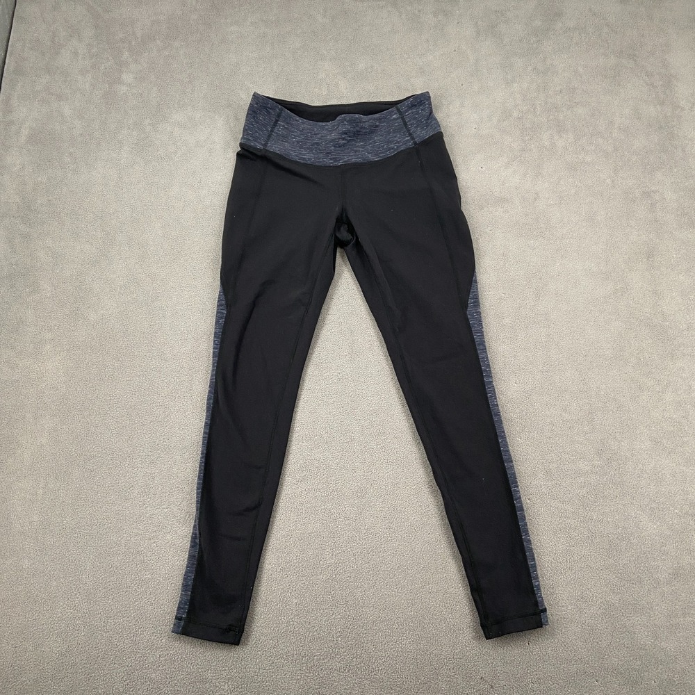 Athleta Leggings Womens S Black Gray Heather PowerLuxe Revelation Tight Pull On
